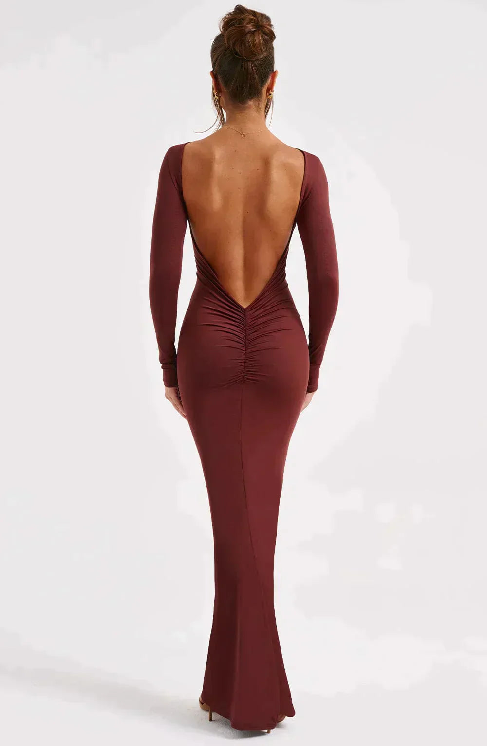 Azaïs™️ Low-Cut Maxi Dress